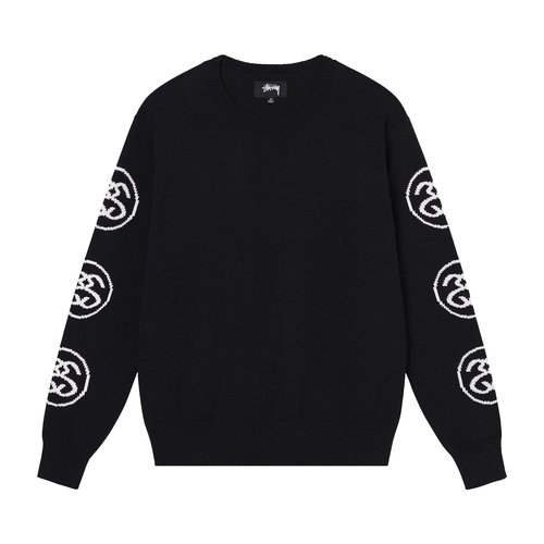 Stüssy SS-Link Sweater - Black - 117133-BLAC