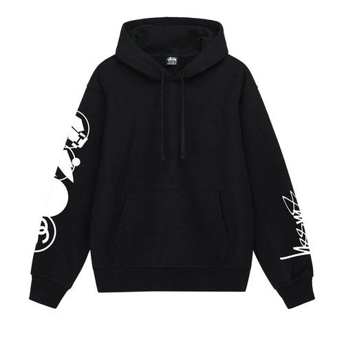 Stüssy ブラック ジップアップパーカー Stüssy ブラック ジップアップ
