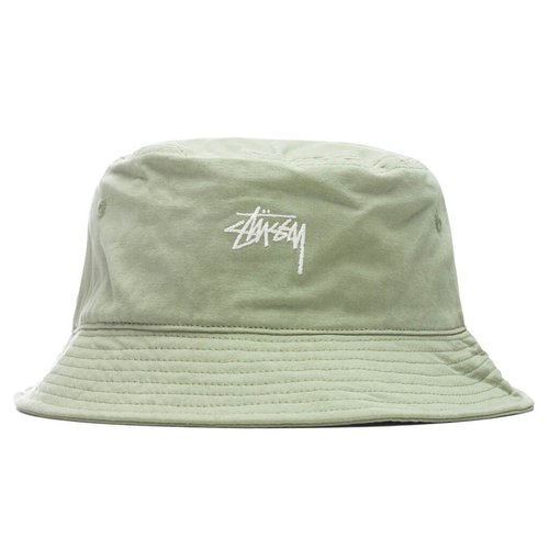 Stüssy Stock Canvas Bucket Hat - Light Green - 1321067-LGRN