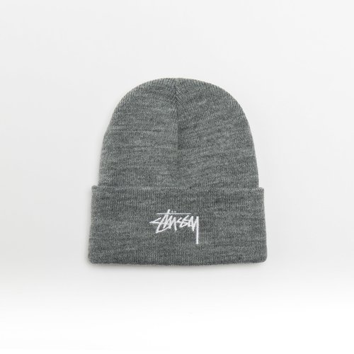 Stüssy Stock Cuff Beanie - Heather Grey - 1321020-GHEA