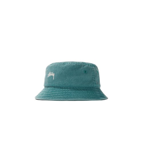 Stüssy Stock Washed Bucket Hat - Green - 132980-GREEN