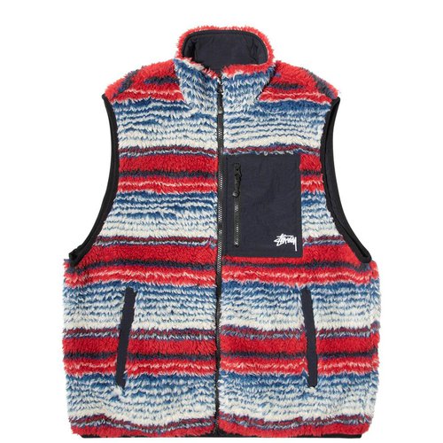 Stüssy Striped Sherpa Vest - 118400