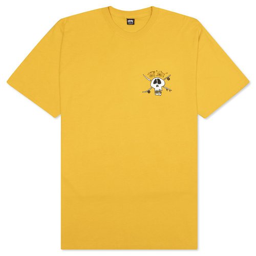 Stüssy Surf Skate Skull Tee - Honey - 1904746-HONE