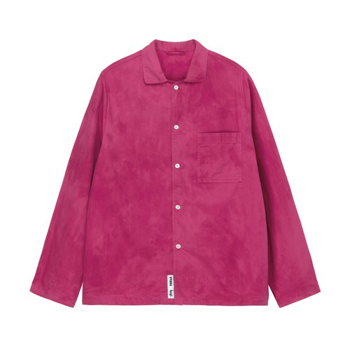 Stüssy Tekla Fabrics Poplin Pyjama Shirt - Berry - 338219