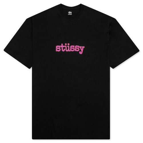 Stüssy Typewriter Tee - Black - 1904799-BLK