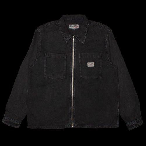 Stüssy Washed Canvas Zip Shirt - 1110264