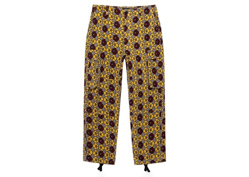 Stüssy x Denim Tears Cord Cargo Pant - Houndstooth Floral Print
