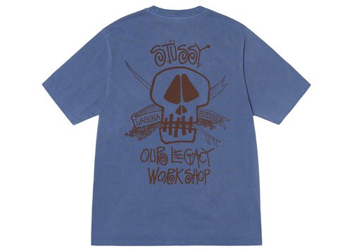 ★関税込★Stussy★Our Legacy Work Shop Surf Skull T clay★ Our Legacy - OL Surf Skull Pig. Dyed Tee in Clay