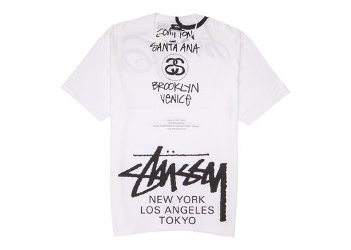 Stüssy x Takahiro Miyashita The Soloist World Tour Collection T Shirt - White