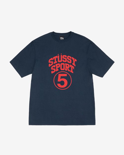 Stüssy 5 Sport Tee 'Navy' - 1905045 | Solesense