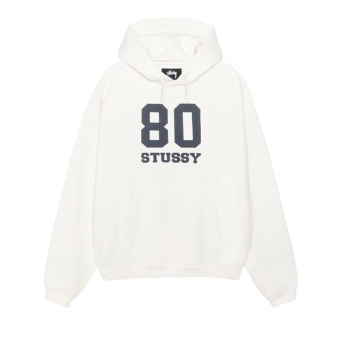 Stüssy 80 Relaxed Hoodie | Cream | Size M - 118569 OFF