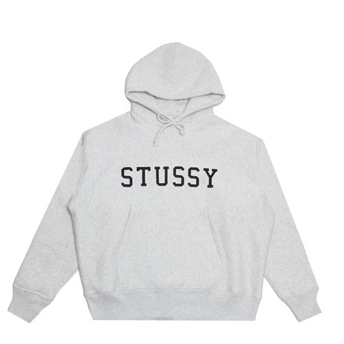 Stüssy Felt Applique Hoodie - Ash Heather - 118591-ASHH
