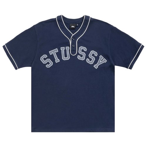 Stüssy Arch Jersey - Navy Blue - 1140383-NAVY