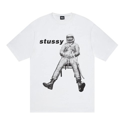 Stüssy Astronaut Tee | Size S - White - 1905107-WHIT