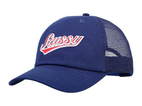 Stüssy Athletic Trucker Cap - Light Navy Blue - 1311165-0970