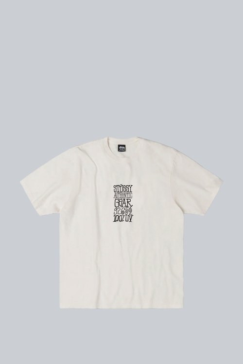 Stüssy Authentic Gear Pigment Dyed Tee Shirt - Natural - 1905124-NATL