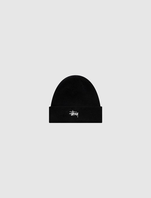 Stüssy Basic Cuff Beanie - 1321262-BLK
