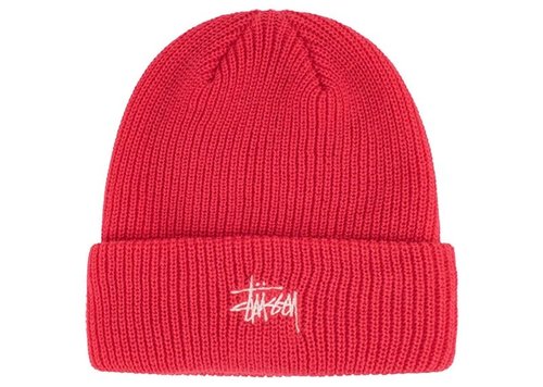 Stüssy Basic Cuff Beanie - Hot Pink - 1321019-HOTP
