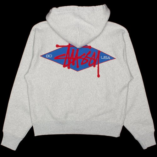 Stüssy Basic Diamond Zip Hoodie - 118603