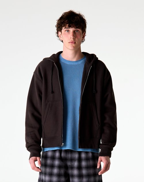 Stüssy Basic Diamond Zip Hoodie - 118603-BLAC