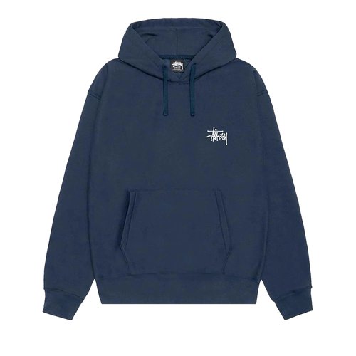 Stüssy Basic Logo Hoodie - Navy - 1925000-NAVY