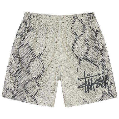 Stüssy Basic Snake Mesh Short - Bone - 112317-BONE