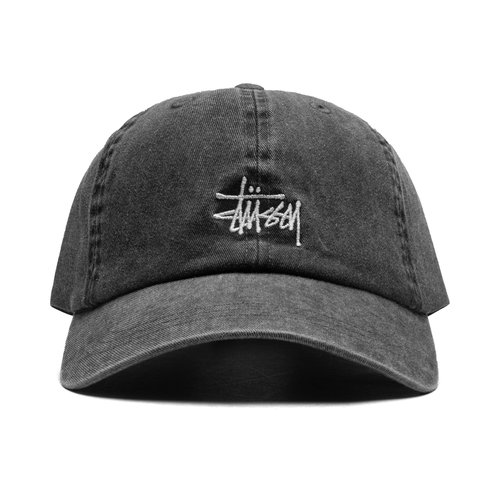 Stüssy Basic Cap Washed - Charcoal - 1311163-CHAR