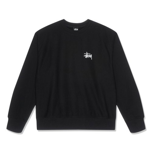 Stüssy Basic Crew | Size S - Black - 1915000-BLAC