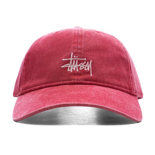 Stüssy Basic Washed Low Pro Cap - Deep Rouge - 1311163-DROU