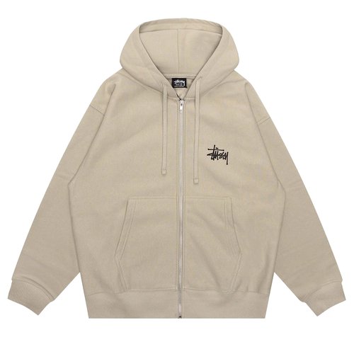 Stüssy Basic Zip Hoodie 'Navy' - 1974870-NAVY-S | Solesense
