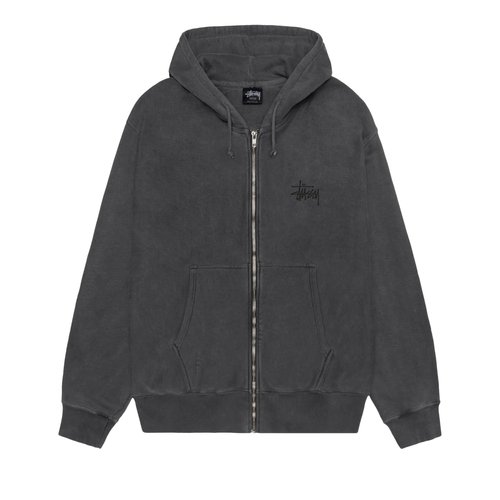 Stüssy Basic Zip Hoodie Pigment Dyed - 1975001-BLBL