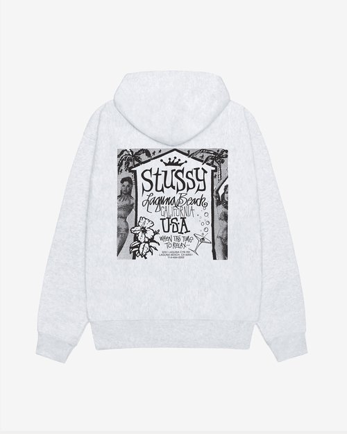 Stüssy Beach House Hoodie - Ash Heather - 1925141