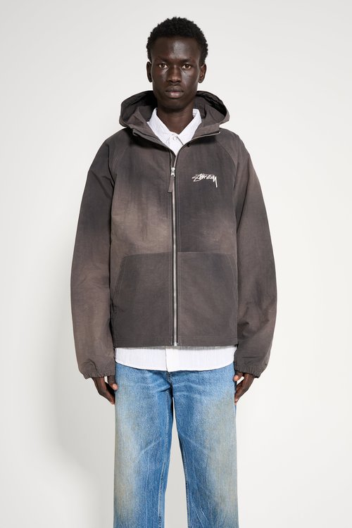 Stüssy Wave Dye Beach Shell Jacket 'Black' | Solesense Stüssy Wave Dye Beach Shell Jacket 'Black' | Solesense