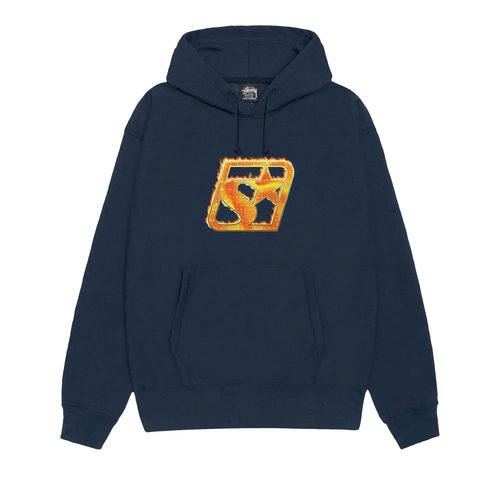 Stüssy Blaze Hoodie - Navy Blue - 1925129-NAVY
