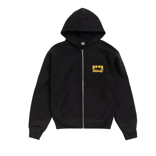 Stüssy Box Crown Zip Hoodie - Black - 1975186-BLAC