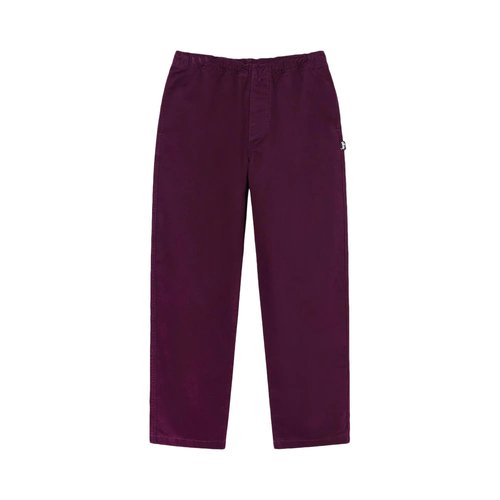 Stüssy Brushed Beach Pant - Plum - 116553-PLUM