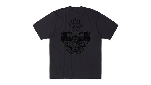 Stüssy Built To Last Pigment Dyed Tee Shirt - Faded Black - 1905125-FBLA