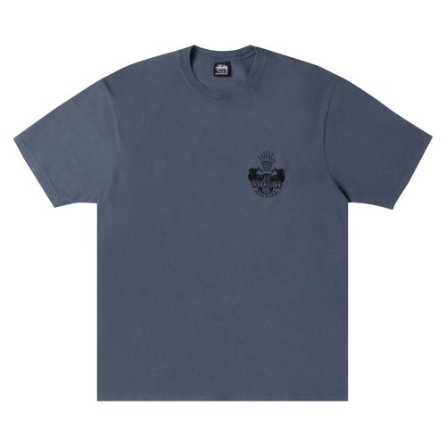 Stüssy Built To Last Tee Pigment Dyed - Navy Blue - 1905125-NAVY