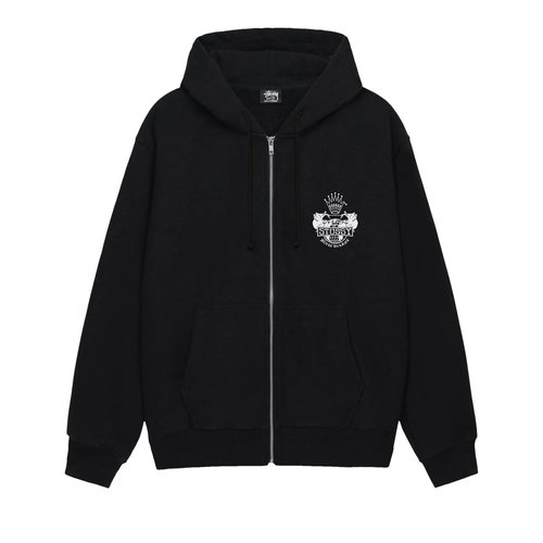 Stüssy Built To Last Zip Hoodie - Black - 1975125-BLAC