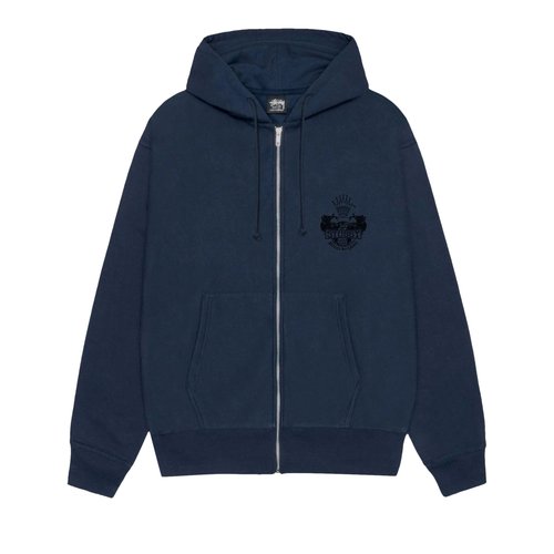 Stüssy Built To Last Zip Hoodie - 1975125-NAVY