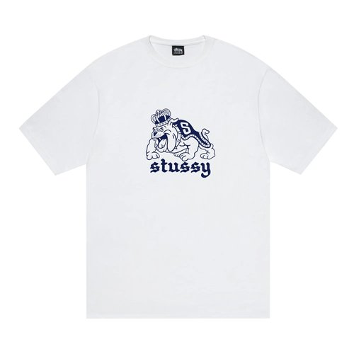 Stüssy Bulldog Tee - White - 1905154-WHIT