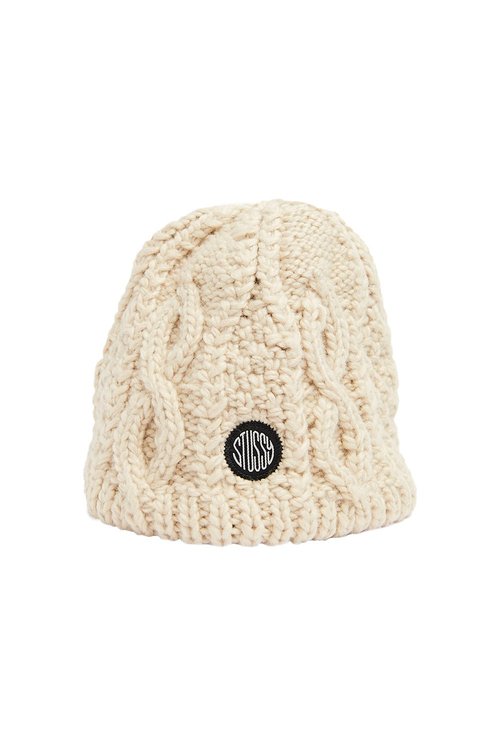 Stüssy Cable Knit Skullcap Beanie 'Brown' - 1321189 | Solesense