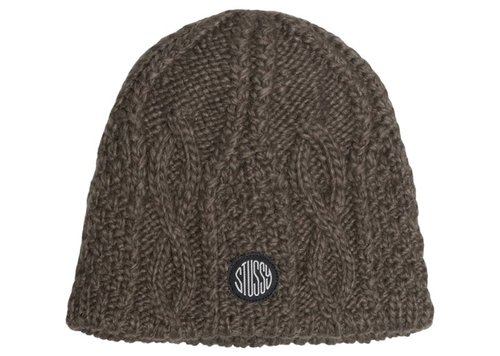 Stüssy Cable Knit Skullcap - Brown - 1321189