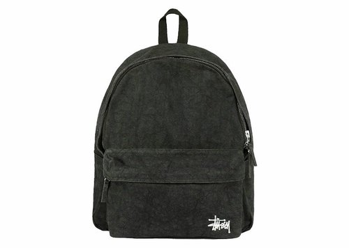 Stüssy Canvas Backpack - Washed Black - 134252-WABL