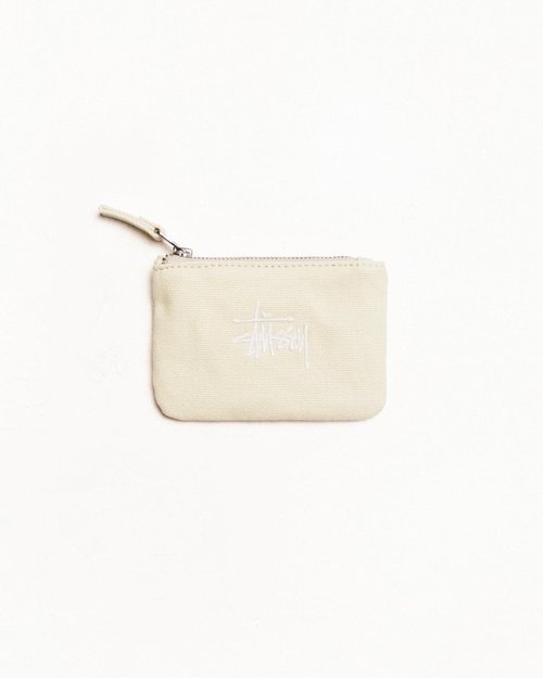 Stüssy Canvas Coin Pouch - Natural