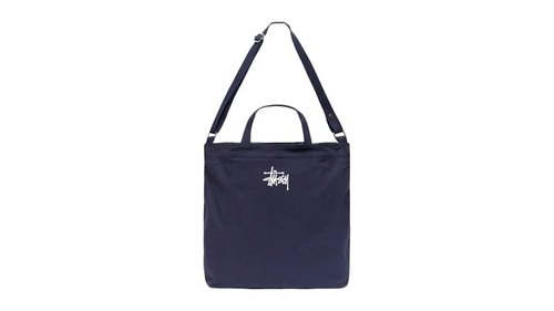 Stüssy Canvas Crossbody Bag - Navy Blue - 134264-NAVY