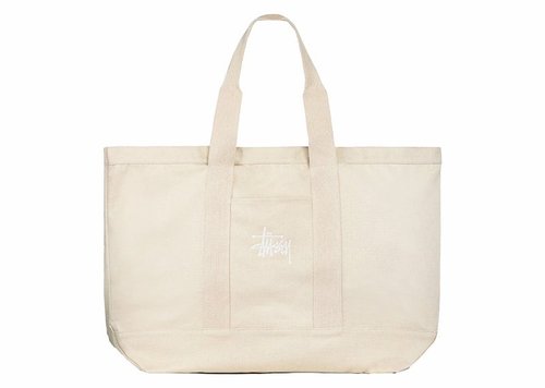 Stüssy Canvas Extra Large Tote Bag - Natural - 134253-NATL