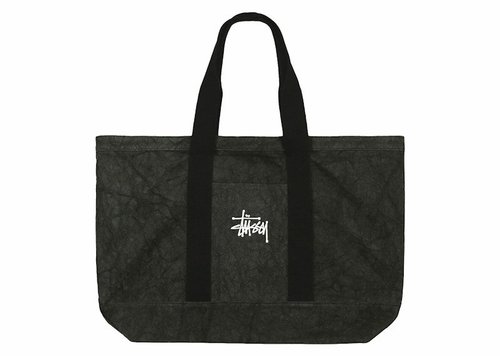 Stüssy Canvas Extra Large Tote Bag - Washed Black - 134253