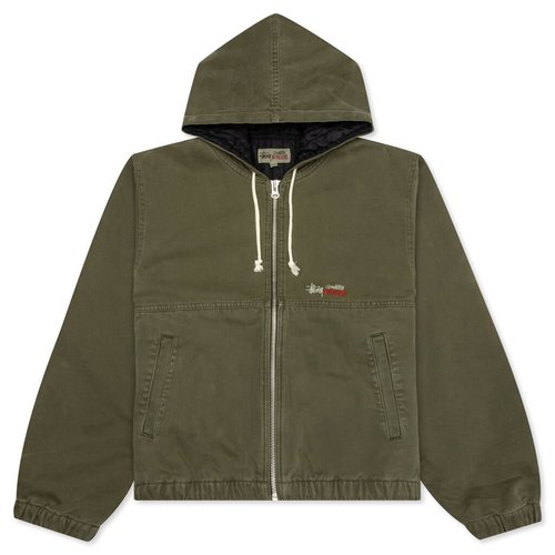 Stüssy Canvas Insulated Work Jacket - Olive Drab - 115716-OLDR