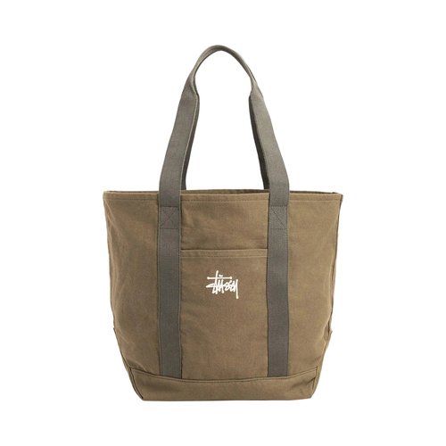 Stüssy Canvas Market Tote Bag - 134275-GREE